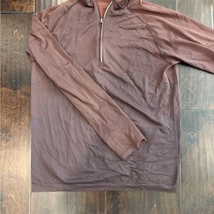 lululemon athletica Men's Maroon Long Sleeve Shirt